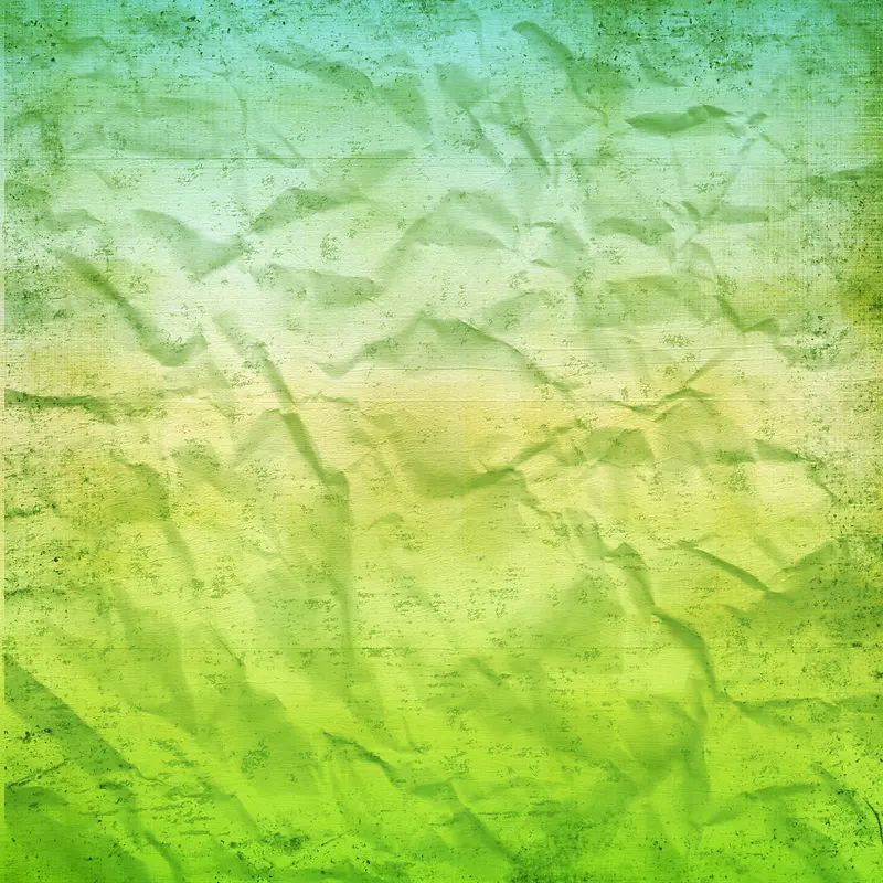绿色褶皱纸张