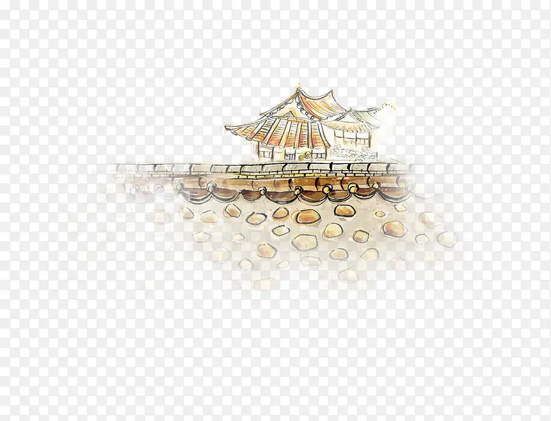 新年海报房子装饰