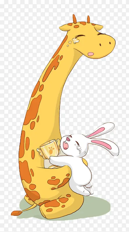 长颈鹿和小白兔的友谊小确幸