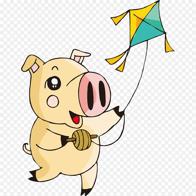 放风筝的猪