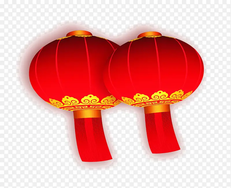 节日红色 卡通喜庆红色灯笼