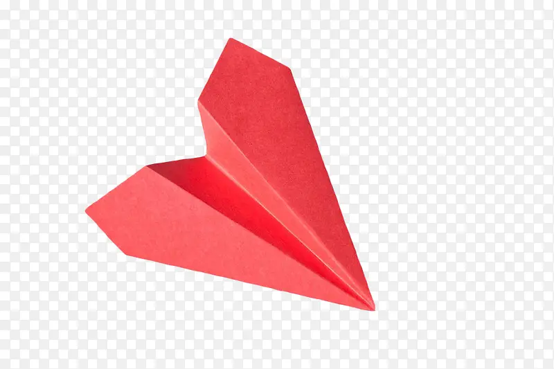 红色纸飞机