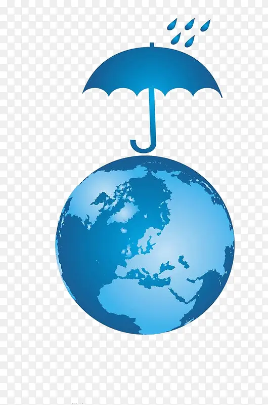 雨伞下的地球