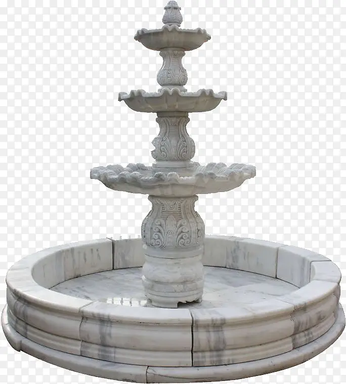 复古喷泉免抠素材