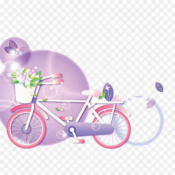紫色的自行车