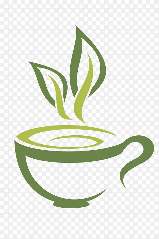 福鼎白茶茶汤矢量素材