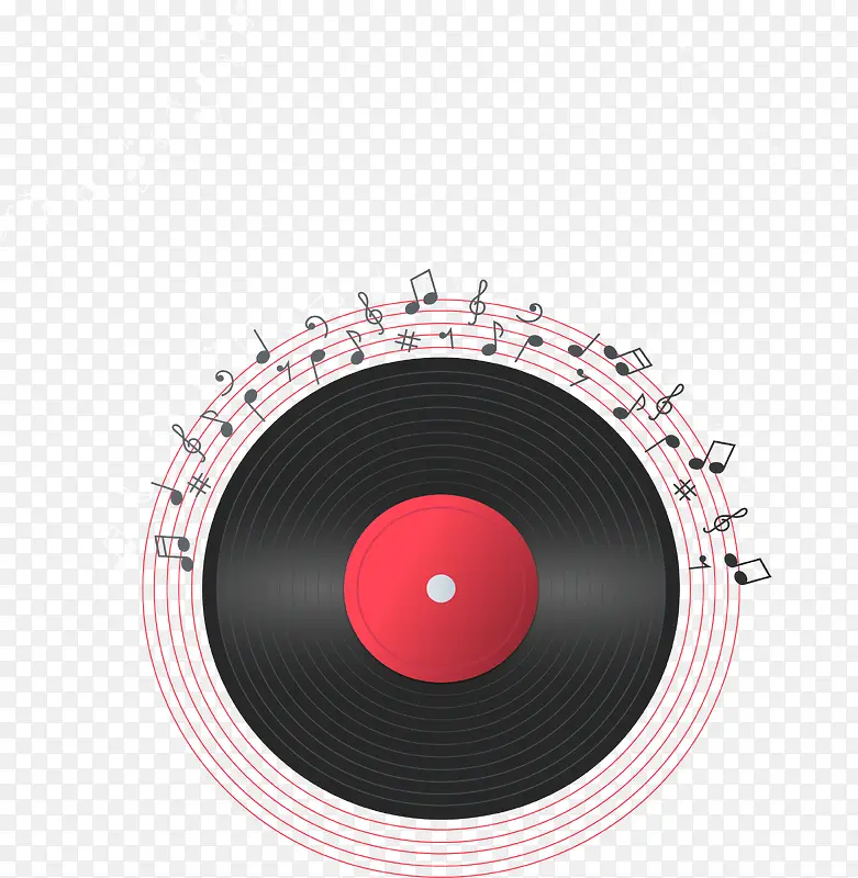 手绘音乐盘