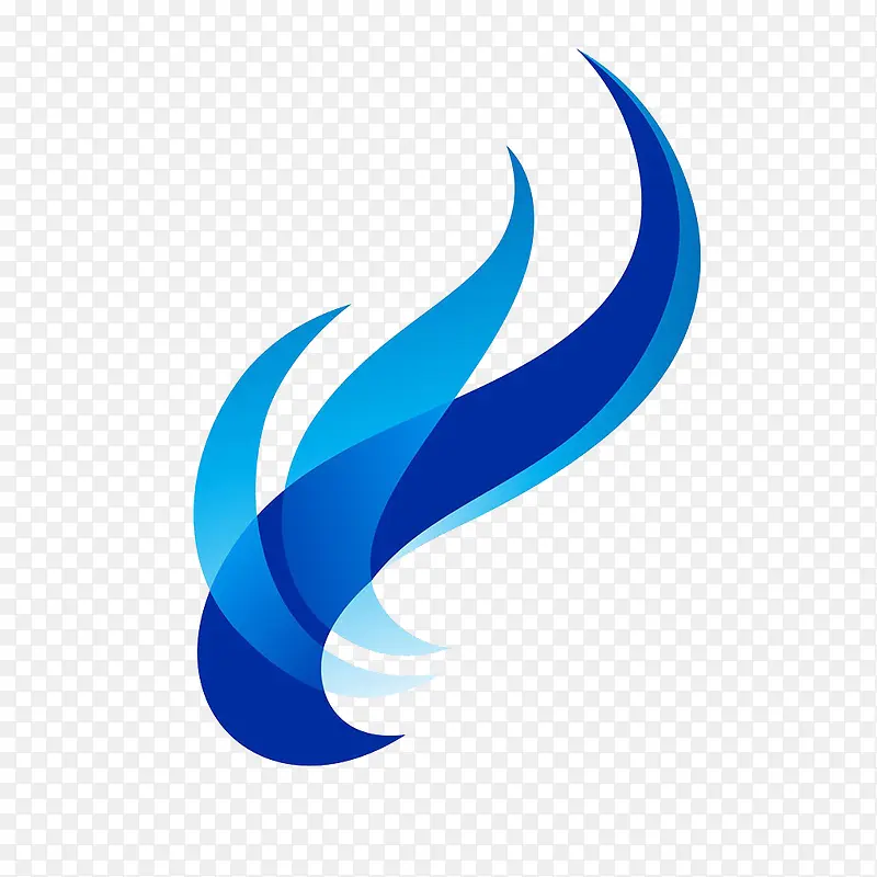 蓝色动感logo
