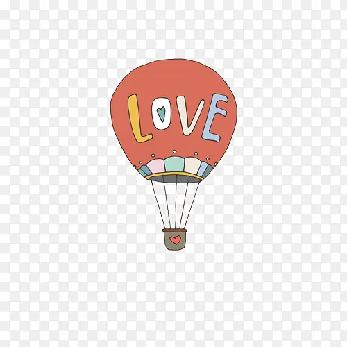 love热气球素材图片