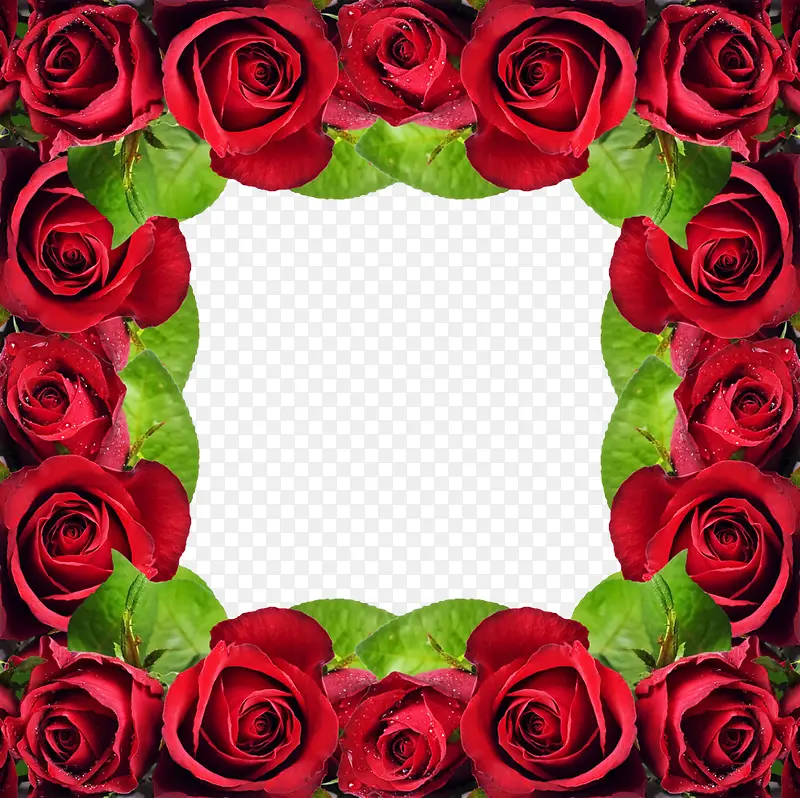 玫瑰花边框高清图片素材图片
