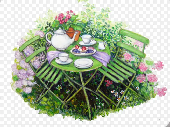 花园里下午茶