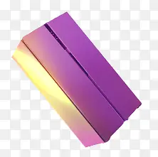 紫色唯美盒子创意电商