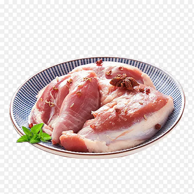 新鲜五花肉腌制食材