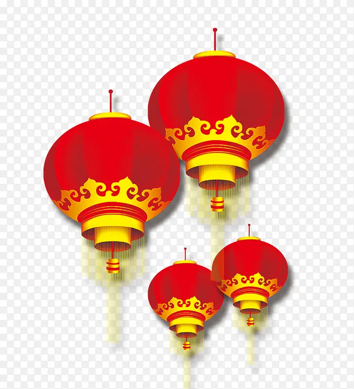 红灯笼 灯笼 新年元素 中国风