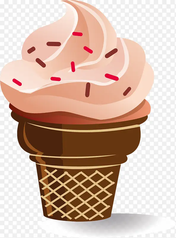 卡通甜筒冰淇淋