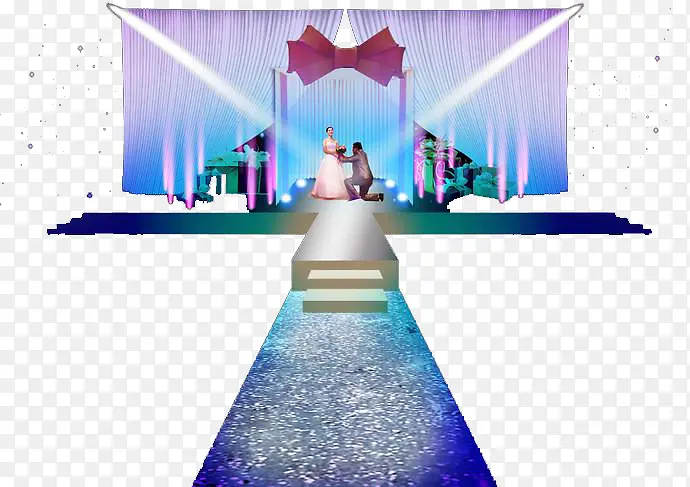 婚礼舞台图案