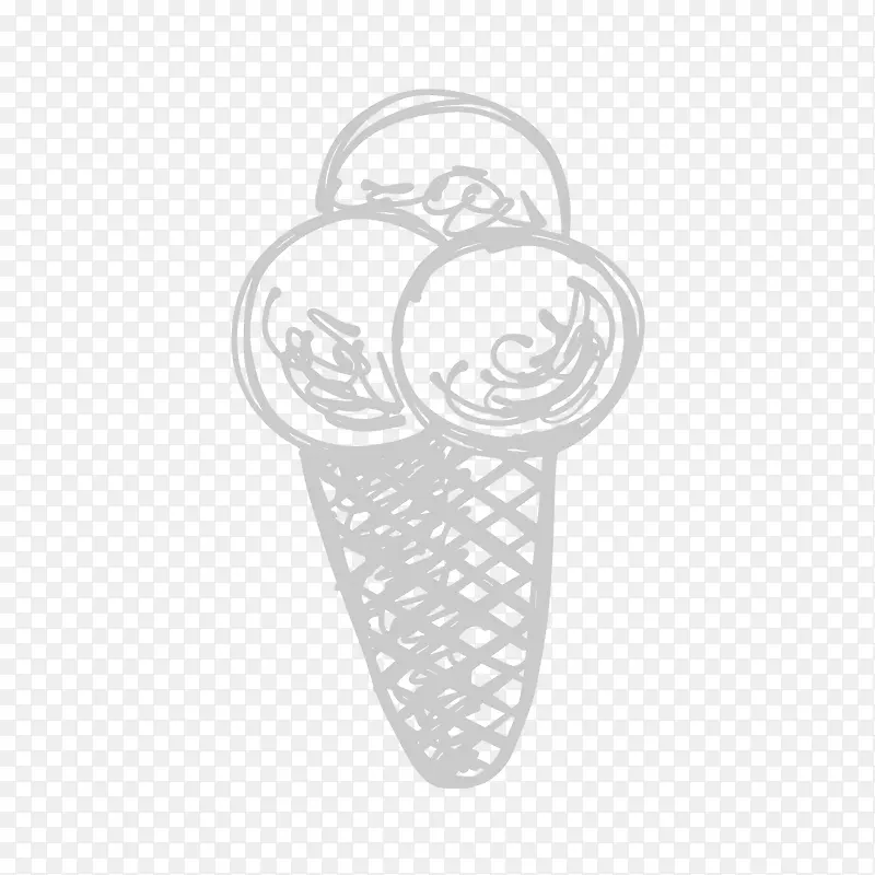 粉笔手绘冰淇淋