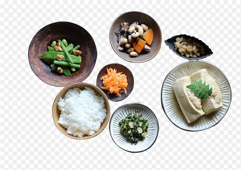 青菜米饭豆腐