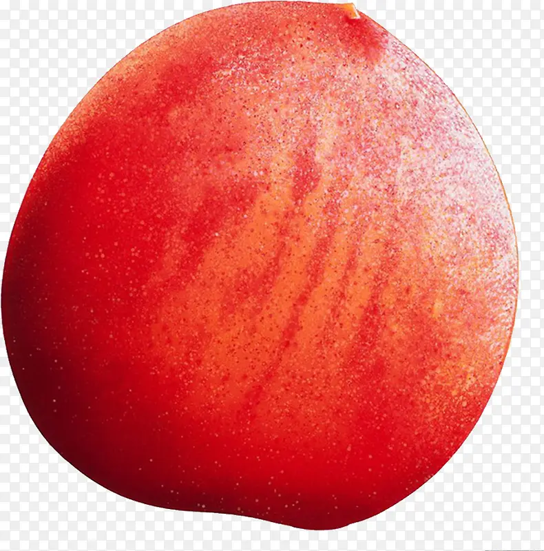 红色的桃子
