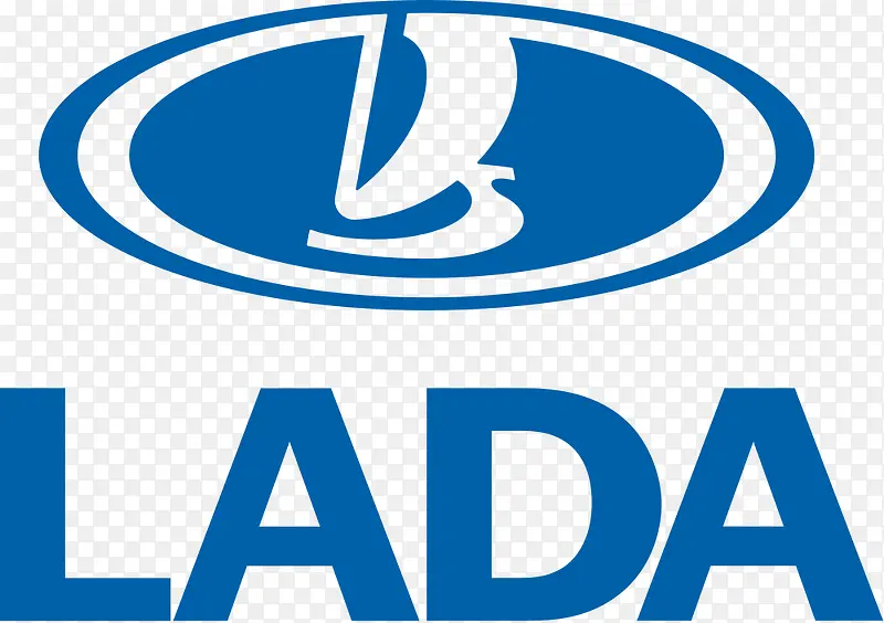 LADA蓝色商标