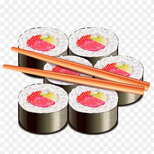卡通寿司日本美食