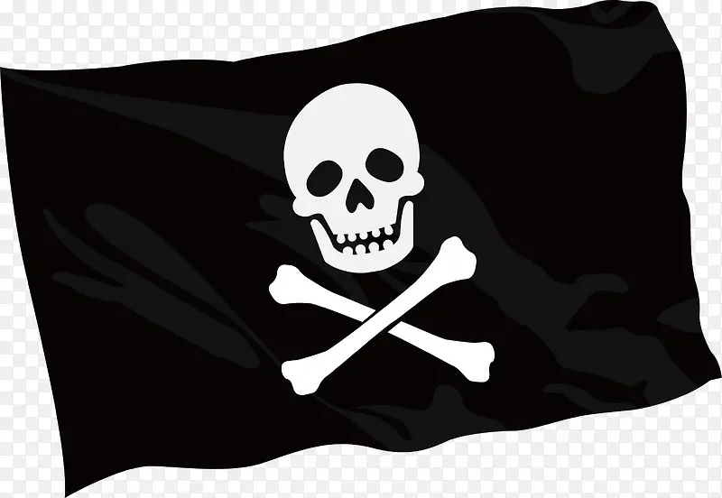 白色骷髅海盗旗