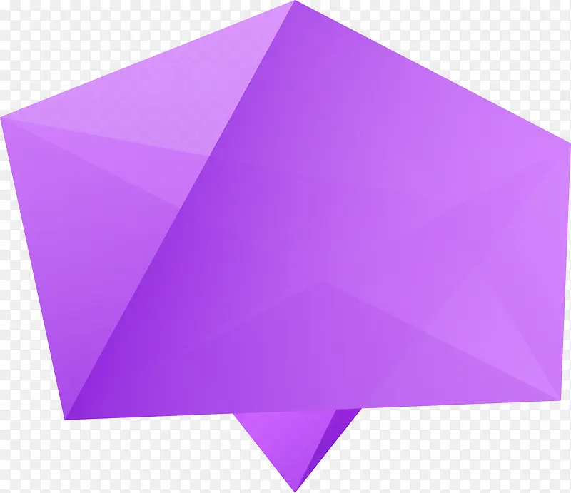 紫色几何对话框