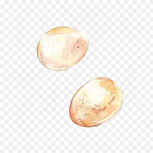 鸡蛋水彩画素材图片
