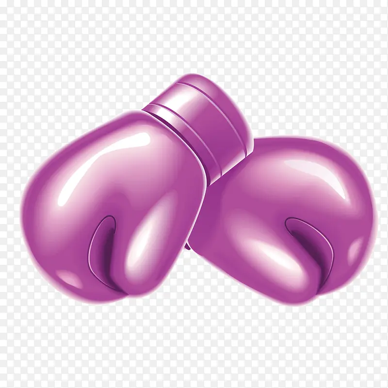 紫色质感手套拳击