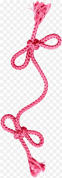 红色漂亮的绳子 蝴蝶结