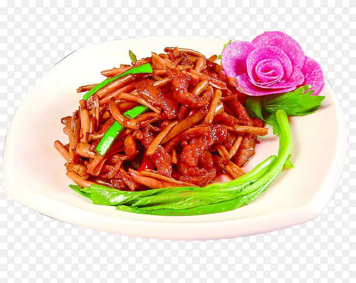 茶香菇炒牛柳