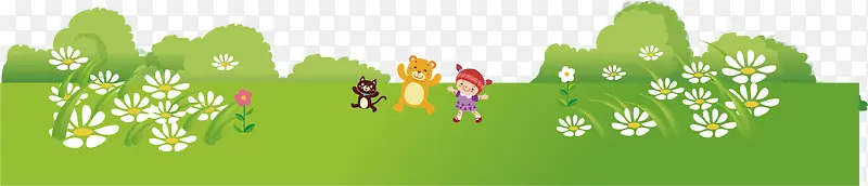 绿色插画素材