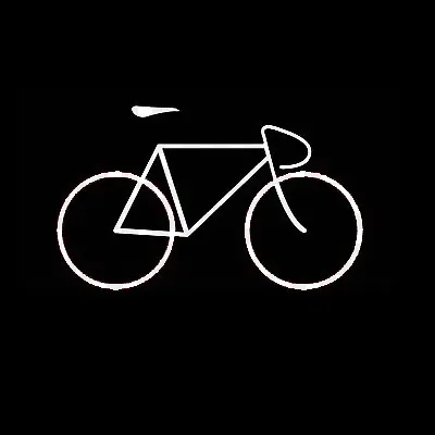 自行车黑白线条