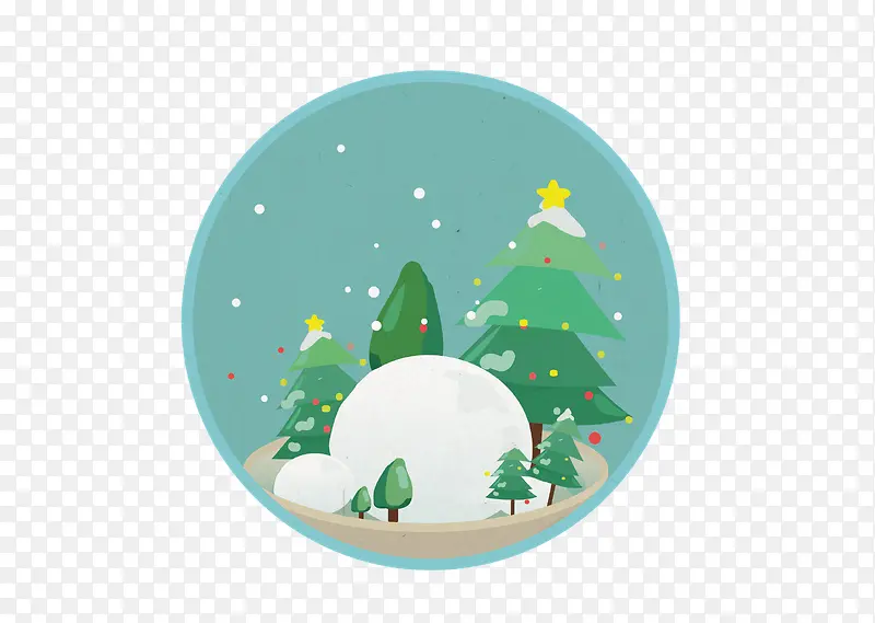 雪球和树