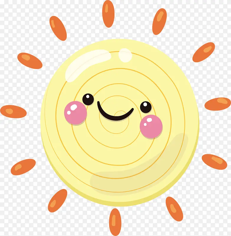 夏天卡通太阳小人
