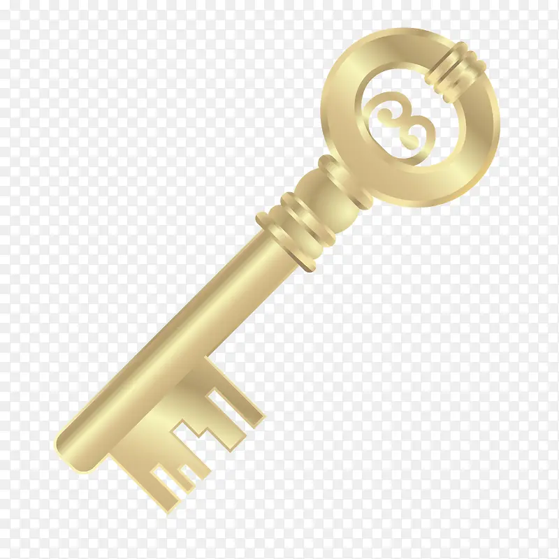 金色质感欧美钥匙