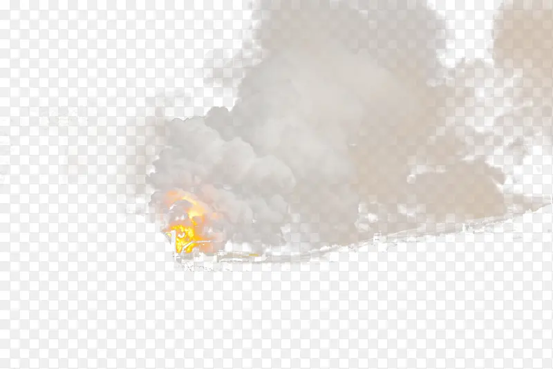 白色爆炸烟雾