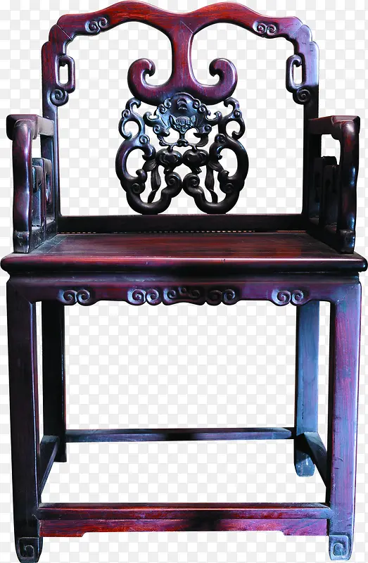 古代木纹设计椅子