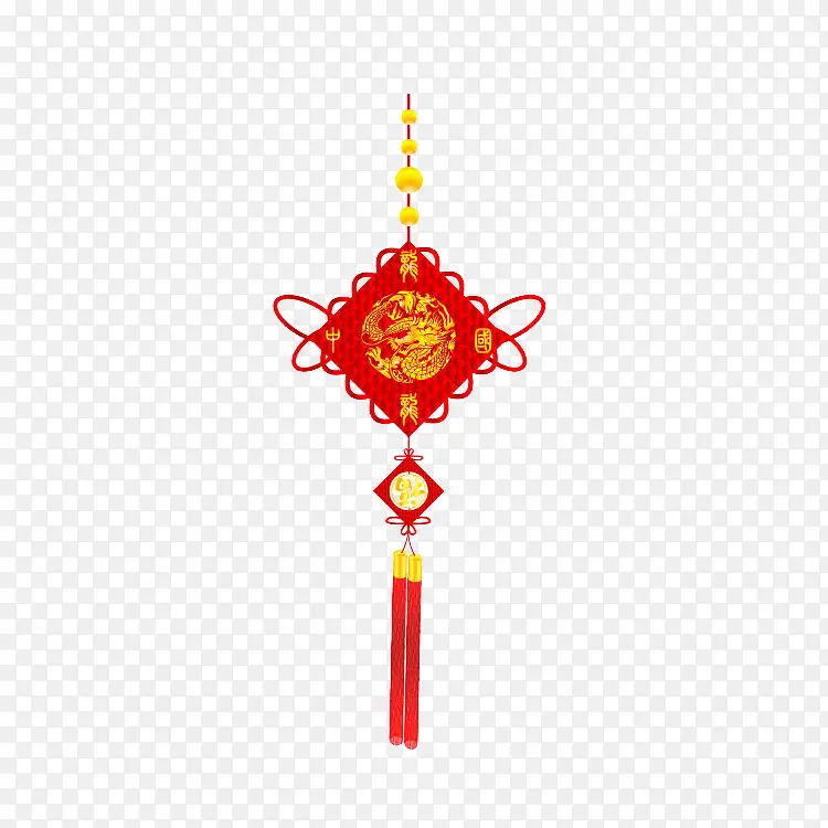 大红色的中国结