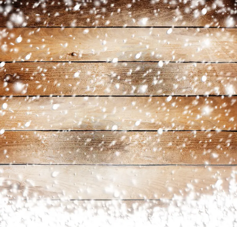 木板与雪花