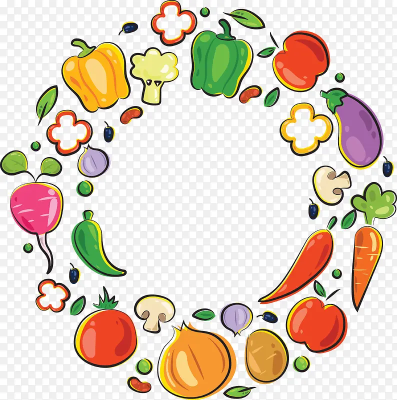 蔬菜装饰图案