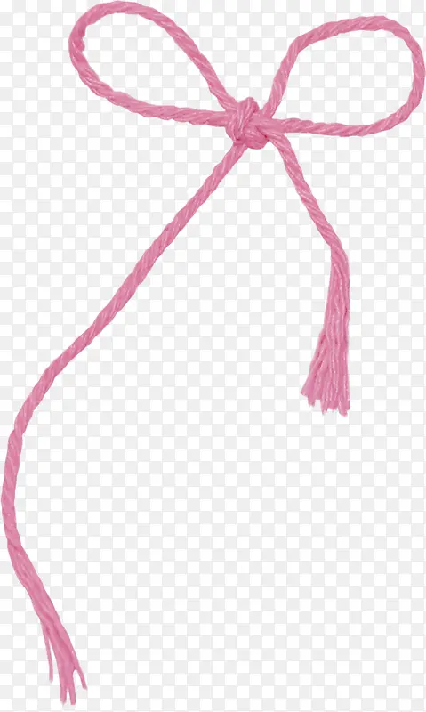 粉色装饰绳索