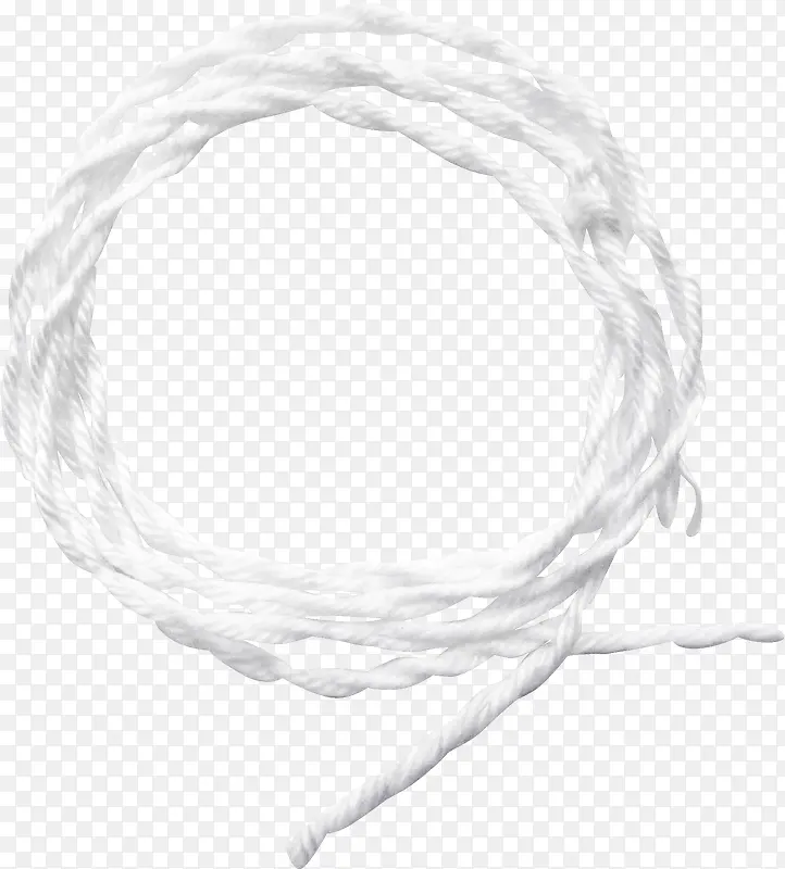 白色装饰绳子素材