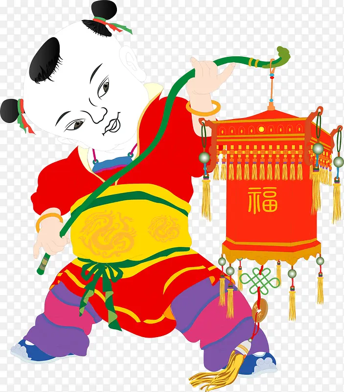 中国传统喜庆春节矢量素材