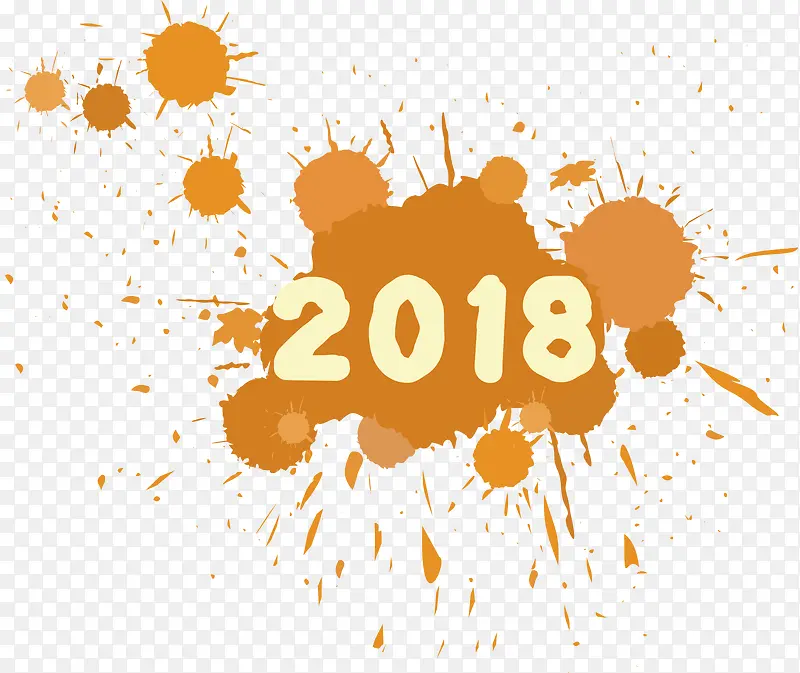 2018新年装饰图案