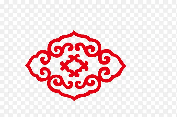 古典元素 素材  龙纹云 纹花