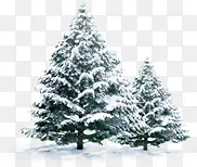 高清圣诞节大树雪花