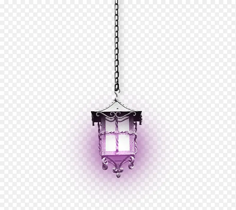 复古紫色吊灯