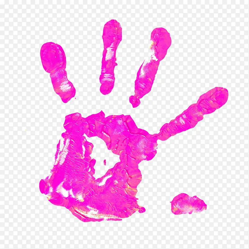 紫色手印