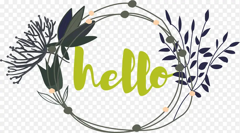 hello植物花环